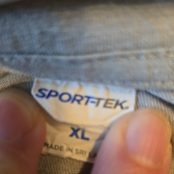 Sport-Tek Gray Long Sleeve Shirt With PABST Embroidery - Picture 2 of 5